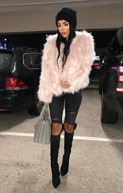 ostrich feather jacket uk