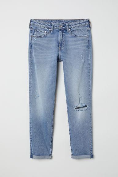 H & M - Girlfriend Regular Jeans - Blu