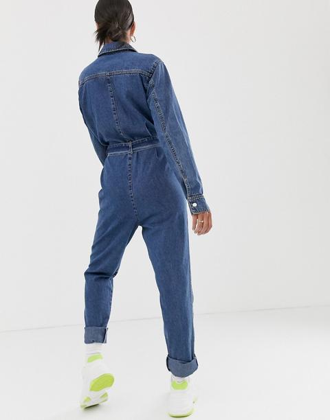 asos denim boiler suit