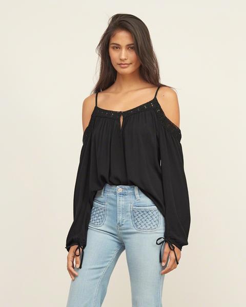 cold shoulder keyhole top