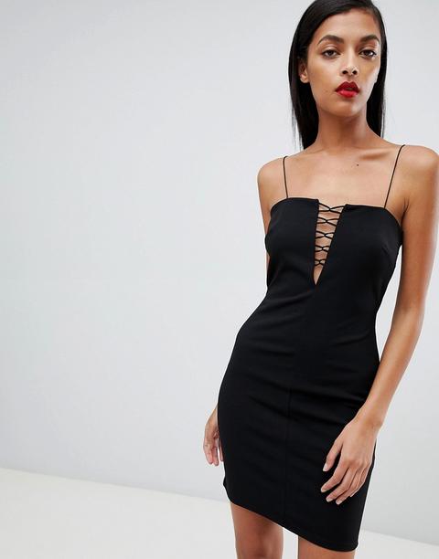 Asos Design - Vestitino Con Cut-out - Nero