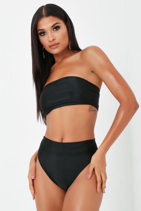 Black Bandeau Bikini Set