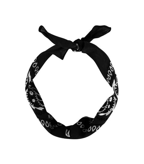 Black Paisley Print Bandana New Look
