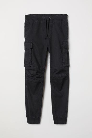 H & M - Pantaloni Cargo - Nero