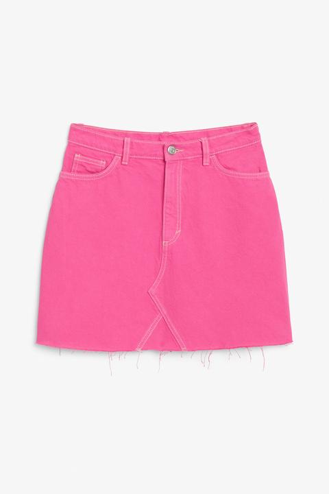 monki denim mini skirt