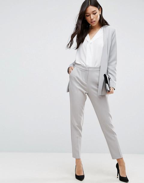 Asos - Premium - Pantaloni Sartoriali Basic - Grigio