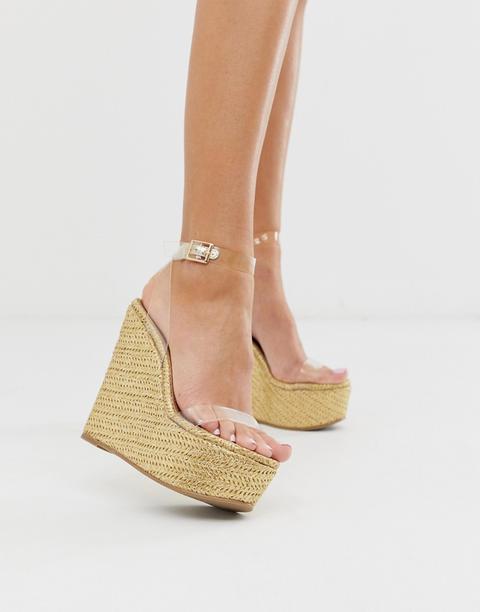 Zapatos De Cuña Transparentes Takeover De Asos Design-dorado de ASOS en 21  Buttons