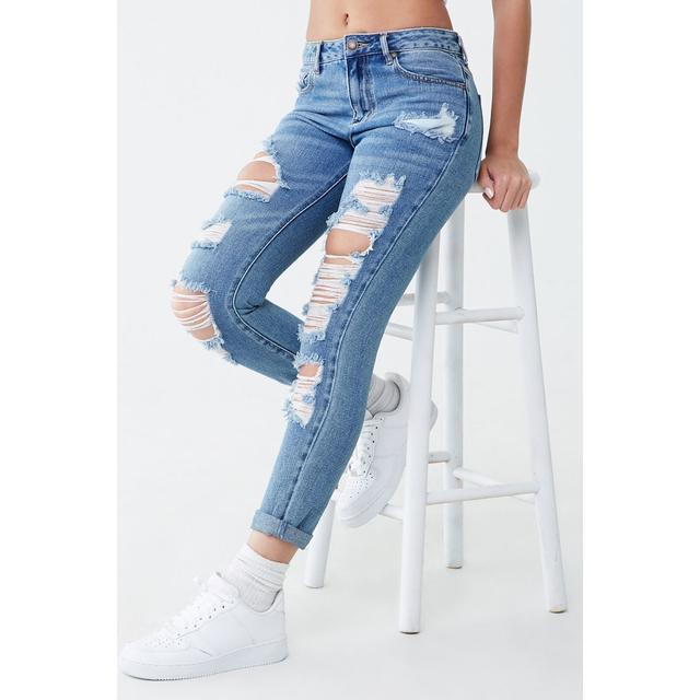 forever 21 distressed boyfriend jeans