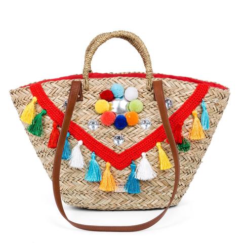 Bolso De Mujer Multicolor De Material Vegetal Kenya