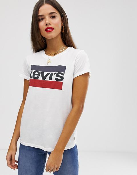 Camiseta Con Logo Vintage Perfect De Levi's-blanco