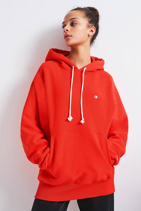 orange hoodie women's champion