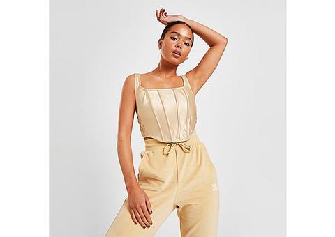Adidas Originals 3-stripes Satin Corset - Hazy Beige - Womens