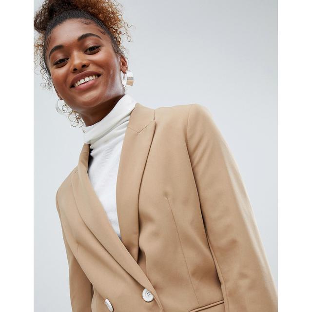 bershka blazer camel