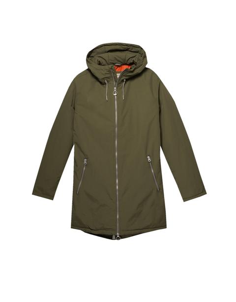 Parka Acolchada Con Capucha