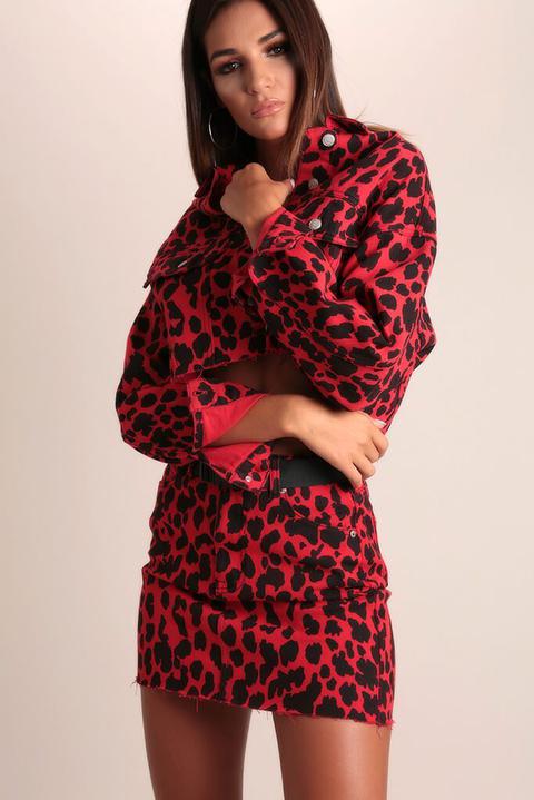 red leopard mini dress