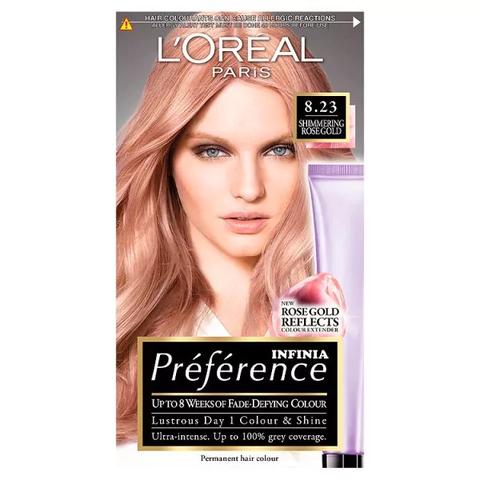 Preference 8 23 Rose Gold Light Blonde Permanent Hair Dye From