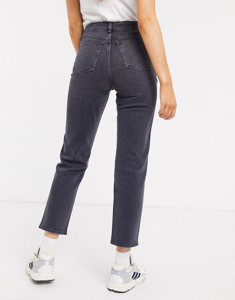 Baix Straight Leg Jeans In Grey Wash 