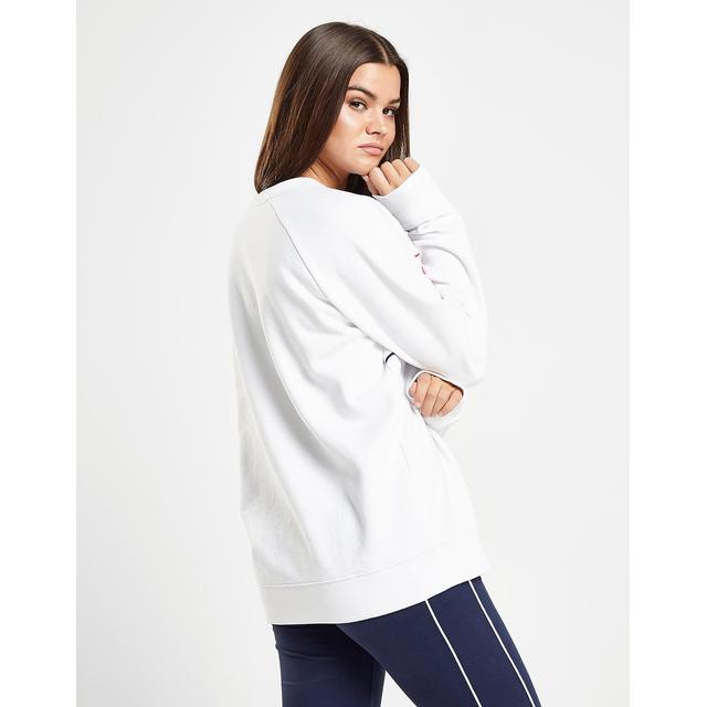 fila piping logo crew sweatshirt