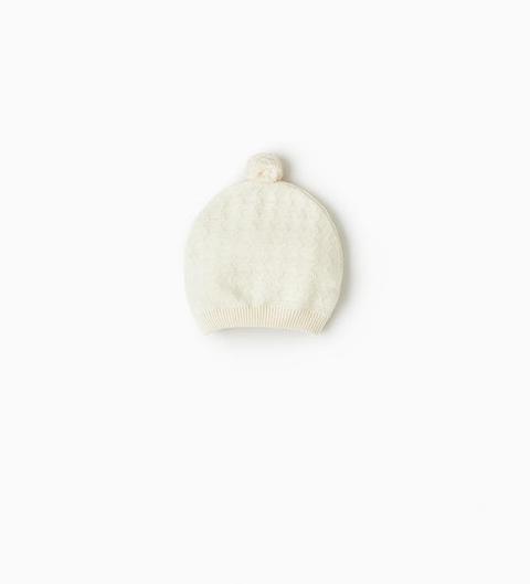 Berretto Texture Pompon