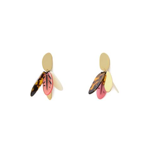 Pendientes Largos Hojas Resina from Bimba Y Lola on 21 Buttons