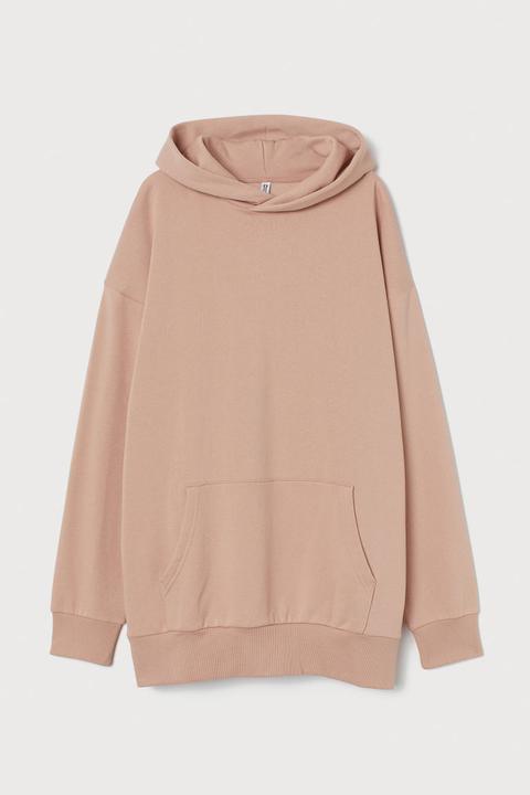 Sudadera Oversize Con Capucha - Naranja
