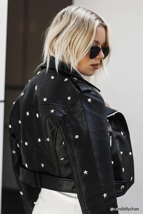 Star Studded Moto Jacket