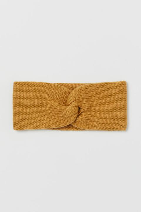 Knitted Headband - Yellow