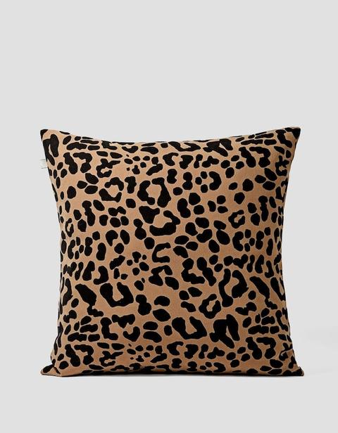 Federa Da Cuscino Leopardata Marrone