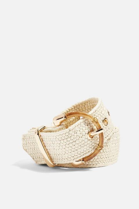 Raffia Bamboo Buckle Belt from Topshop 