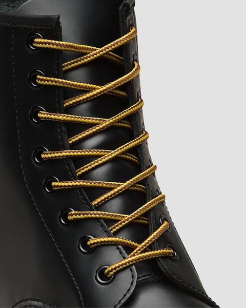 Doc martens brown sales yellow laces