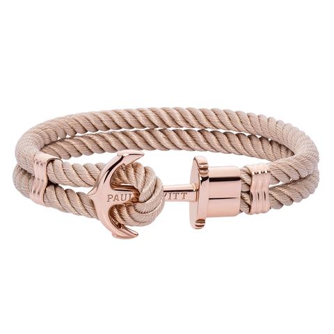 Ankerarmband Phrep Ip Roségold Nylon Hazelnut