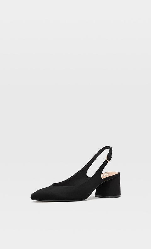 Zapatos Tacón Destalonados Punta Fina