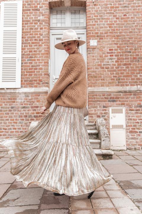 Jupe Java Lurex Dorée
