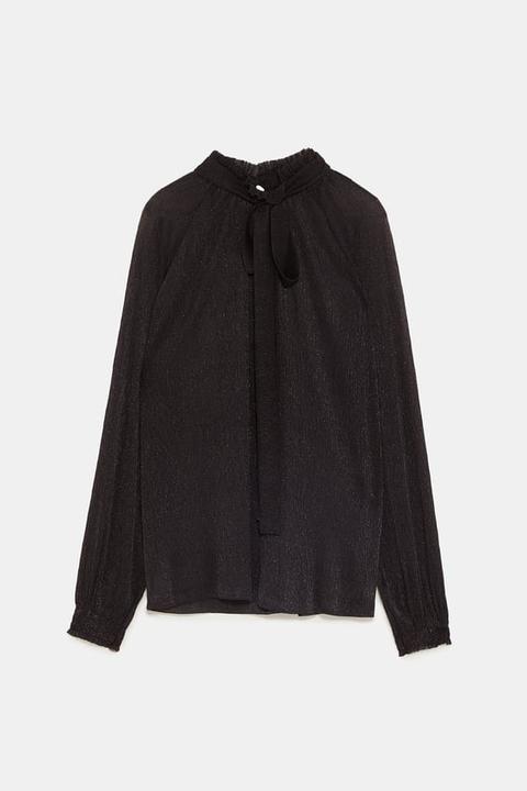 Blusa Hilo Metalizado Lazo