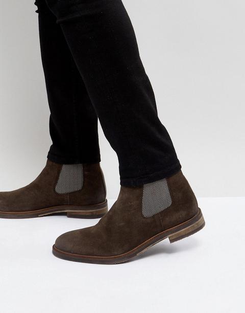 Steve Madden - Teller - Stivaletti Chelsea Marrone Scamosciato - Marrone