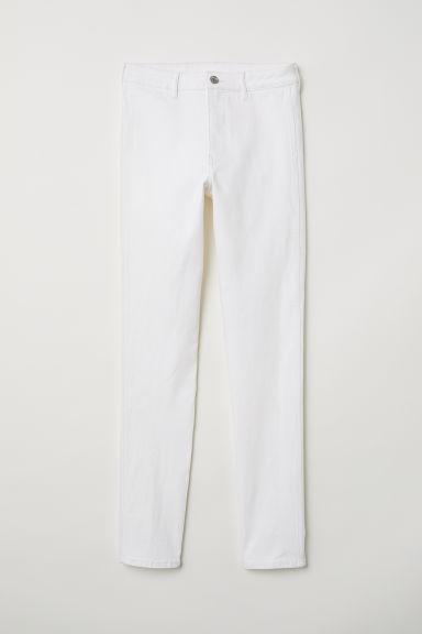 H & M - Skinny High Ankle Jeans - Bianco