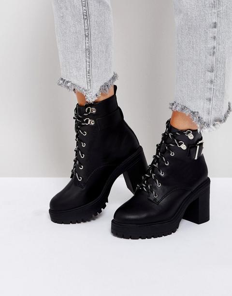 Asos - Edge - Scarponcini Robusti - Nero