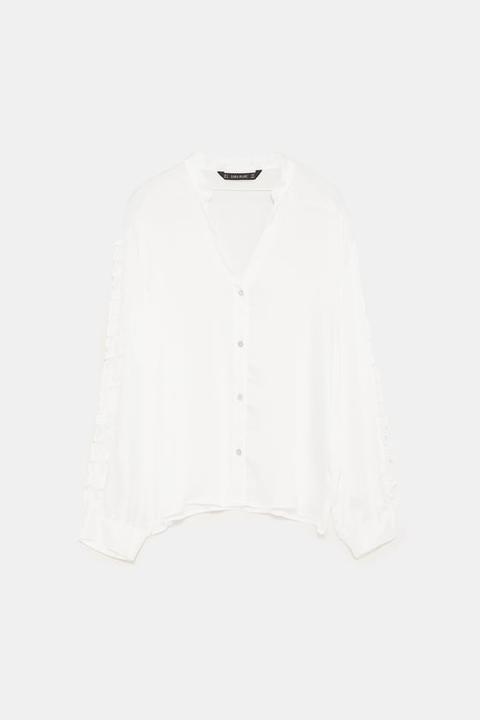 Blusa Manga Volante