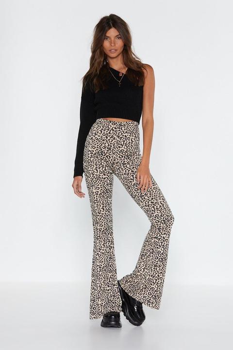 Womens Handle With Flare Leopard High
