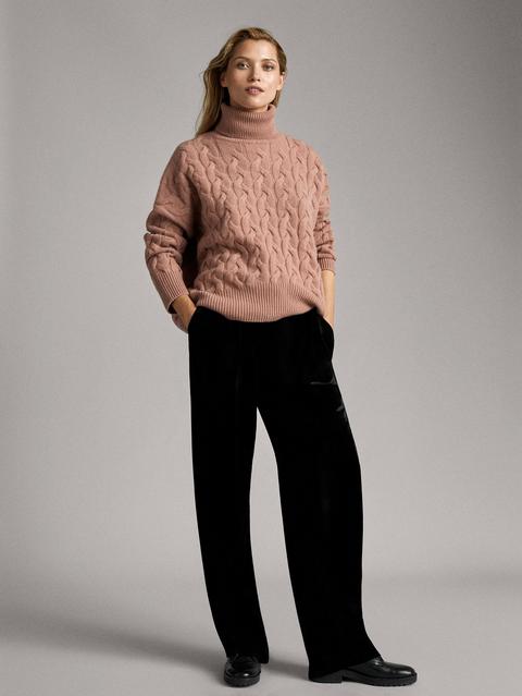 Pantalón Terciopelo Negro