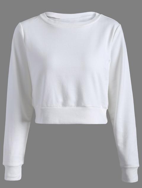 Casual Sports Cropped Sweatshirt