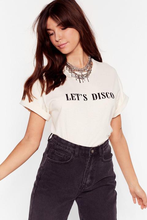 Womens Let's Disco Graphic T