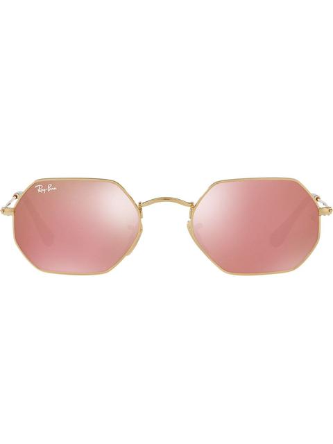 Ray-ban Gafas De Sol Octagonal Flat Lenses - Metalizado