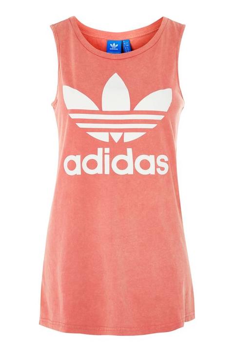 Red Stone Wash Tank Top By Adidas Originals