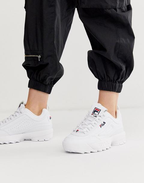 Fila – Disruptor – Weiße Sneaker Aus Kunstleder