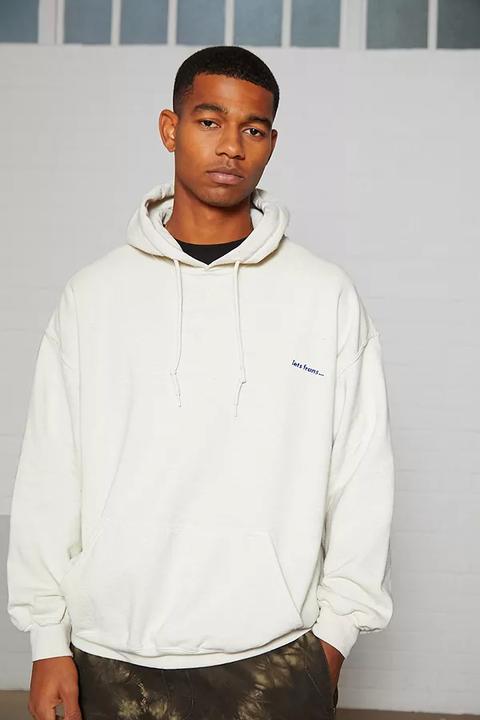 Iets Frans. Ecru Oversized Hoodie - White L At Urban Outfitters