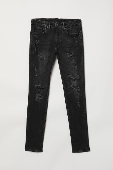 H & M - Trashed Skinny Jeans - Nero