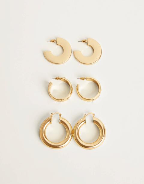 Set De Aros Con Brillos