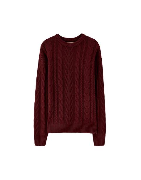 Pullover Maglia A Trecce