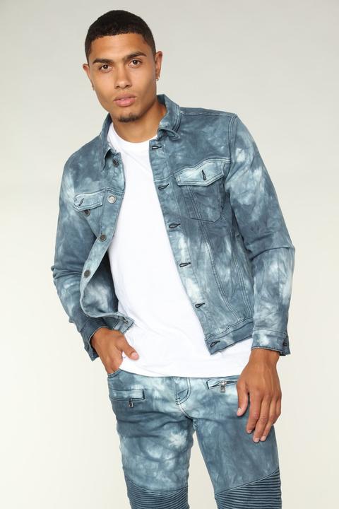 Dark Cloud Denim Jacket - Medium Wash